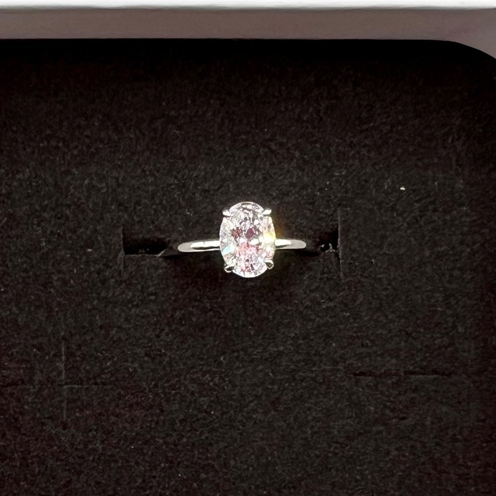 NIB 925 Sterling Silver Zircon Ring Size 7 - Picture 9 of 16